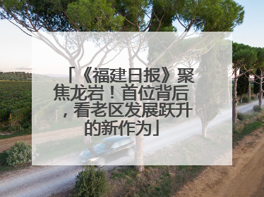 《福建日报》聚焦龙岩！首位背后，看老区发展跃升的新作为
