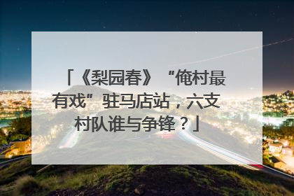 《梨园春》“俺村最有戏”驻马店站，六支村队谁与争锋？