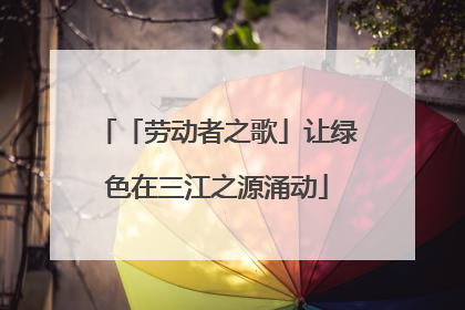 「劳动者之歌」让绿色在三江之源涌动