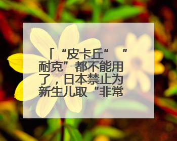 “皮卡丘”“耐克”都不能用了，日本禁止为新生儿取“非常规”姓名