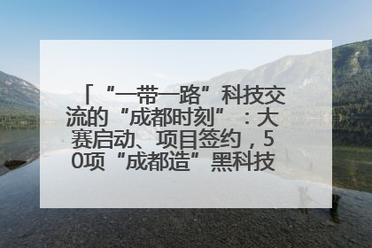 “一带一路”科技交流的“成都时刻”：大赛启动、项目签约，50项“成都造”黑科技吸引多国客商