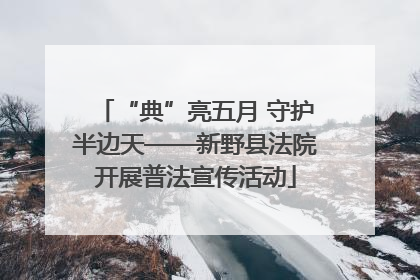 “典”亮五月 守护半边天——新野县法院开展普法宣传活动