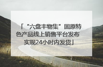 “六盘丰物集”固原特色产品线上销售平台发布 实现24小时内发货