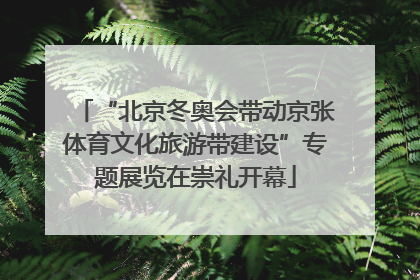 “北京冬奥会带动京张体育文化旅游带建设”专题展览在崇礼开幕