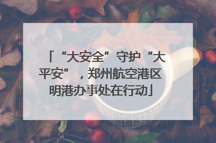 “大安全”守护“大平安”，郑州航空港区明港办事处在行动