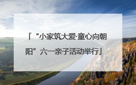 “小家筑大爱·童心向朝阳”六一亲子活动举行