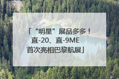 “明星”展品多多！直-20、直-9ME首次亮相巴黎航展