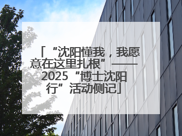 “沈阳懂我，我愿意在这里扎根”——2025“博士沈阳行”活动侧记