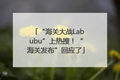 “海关大战Labubu”上热搜！“海关发布”回应了