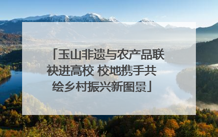 玉山非遗与农产品联袂进高校 校地携手共绘乡村振兴新图景