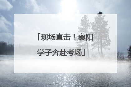 现场直击！襄阳学子奔赴考场