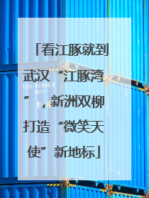 看江豚就到武汉“江豚湾”，新洲双柳打造“微笑天使”新地标
