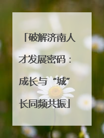 破解济南人才发展密码：成长与“城”长同频共振