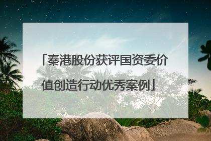 秦港股份获评国资委价值创造行动优秀案例