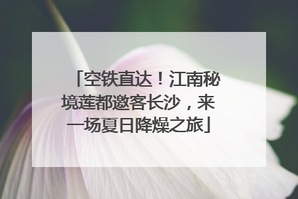 空铁直达！江南秘境莲都邀客长沙，来一场夏日降燥之旅