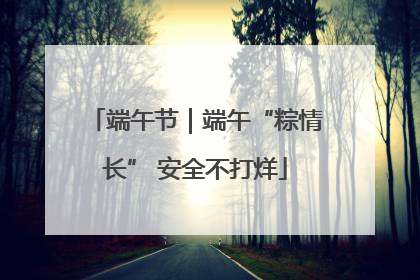 端午节｜端午“粽情长” 安全不打烊