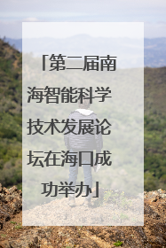 第二届南海智能科学技术发展论坛在海口成功举办