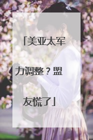 美亚太军力调整？盟友慌了
