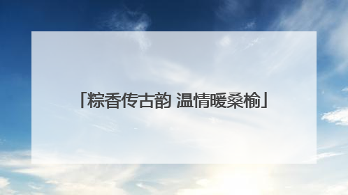 粽香传古韵 温情暖桑榆