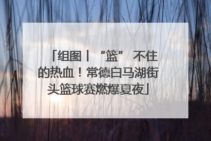 组图丨“篮” 不住的热血！常德白马湖街头篮球赛燃爆夏夜