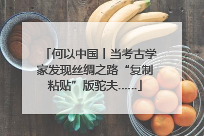 何以中国丨当考古学家发现丝绸之路“复制粘贴”版驼夫……