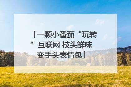 一颗小番茄“玩转”互联网 枝头鲜味变手头表情包