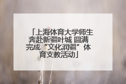 上海体育大学师生奔赴新疆叶城 圆满完成“文化润疆”体育支教活动