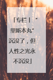 专栏丨“里斯本丸”沉没了，但人性之光永不沉没