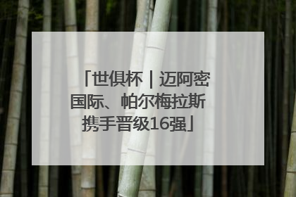 世俱杯｜迈阿密国际、帕尔梅拉斯携手晋级16强