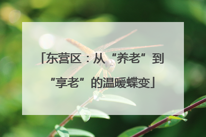 东营区：从“养老”到“享老”的温暖蝶变