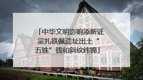 中华文明影响添新证 蒙扎铁佩遗址出土“五铢”钱和斜纹纬锦