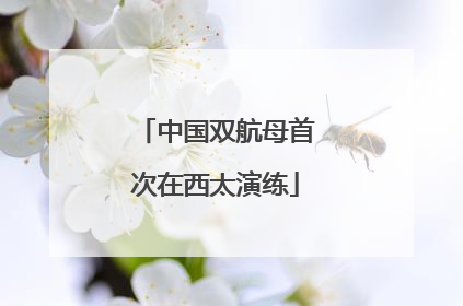 中国双航母首次在西太演练
