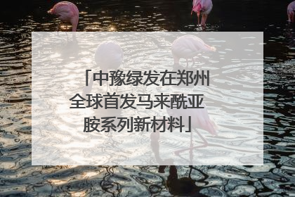中豫绿发在郑州全球首发马来酰亚胺系列新材料