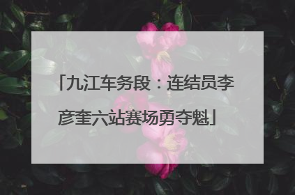 九江车务段：连结员李彦奎六站赛场勇夺魁