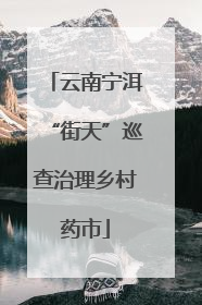 云南宁洱“街天”巡查治理乡村药市