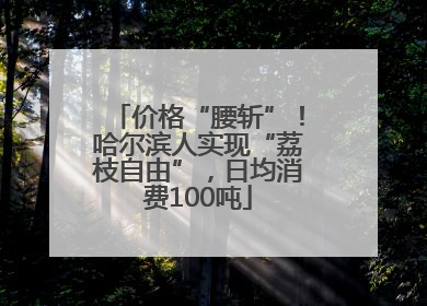 价格“腰斩”！哈尔滨人实现“荔枝自由”，日均消费100吨