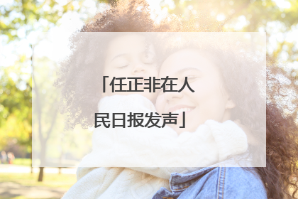 任正非在人民日报发声