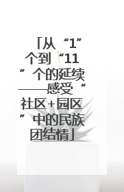 从“1”个到“11”个的延续——感受“社区+园区”中的民族团结情