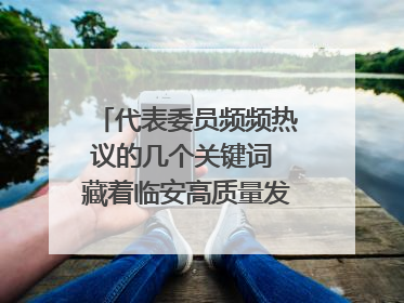 代表委员频频热议的几个关键词 藏着临安高质量发展的密码