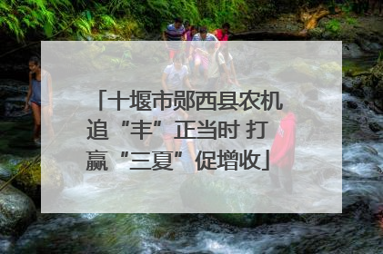 十堰市郧西县农机追“丰”正当时 打赢“三夏”促增收