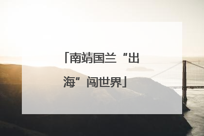 南靖国兰“出海”闯世界