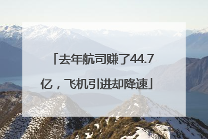 去年航司赚了44.7亿，飞机引进却降速