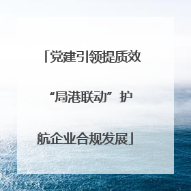 党建引领提质效 “局港联动”护航企业合规发展