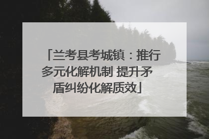 兰考县考城镇：推行多元化解机制 提升矛盾纠纷化解质效