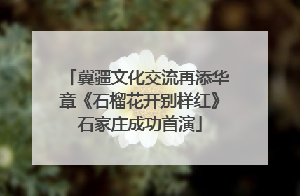 冀疆文化交流再添华章《石榴花开别样红》石家庄成功首演