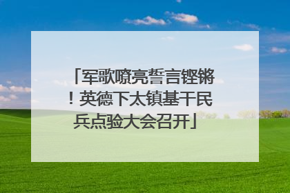 军歌嘹亮誓言铿锵！英德下太镇基干民兵点验大会召开