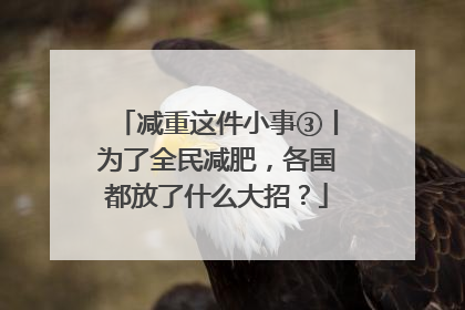 减重这件小事③丨为了全民减肥，各国都放了什么大招？
