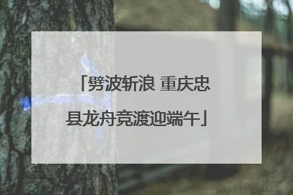 劈波斩浪 重庆忠县龙舟竞渡迎端午