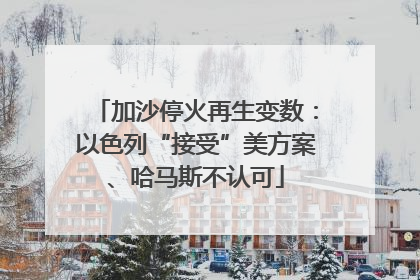 加沙停火再生变数：以色列“接受”美方案、哈马斯不认可