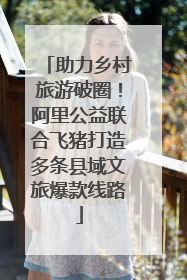 助力乡村旅游破圈！阿里公益联合飞猪打造多条县域文旅爆款线路
